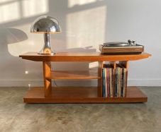 Vintage Mid Century Teak Media Unit / Vinyl Record Cabinet / TV Stand