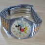 Vintage Disney Mickey Mouse Watch: Gold, Silver & Steel Image 2