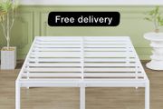 5ft Metal Platform Bed Frames King Size with Storage Space Underneath