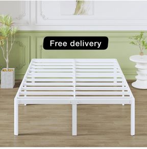 5ft Metal Platform Bed Frames King Size with Storage Space Underneath