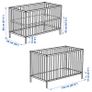 Baby Cot/Crib: Ikea Sniglar + mattress (120x60cm) Image 6