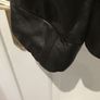 black real leather bomber Image 6