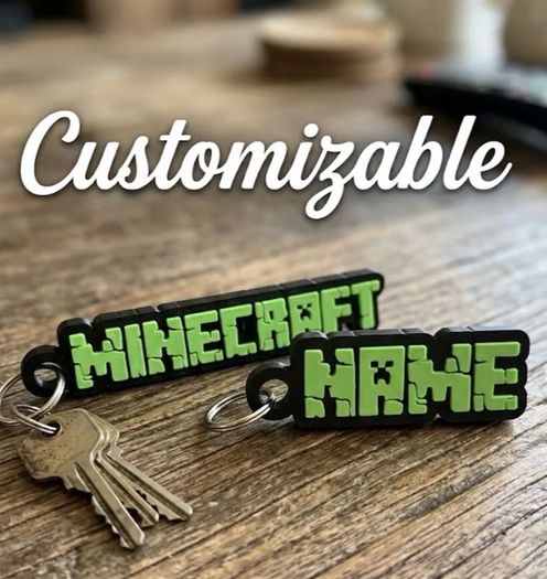 Minecraft Customisable keyrings