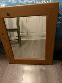 solid pine mirror