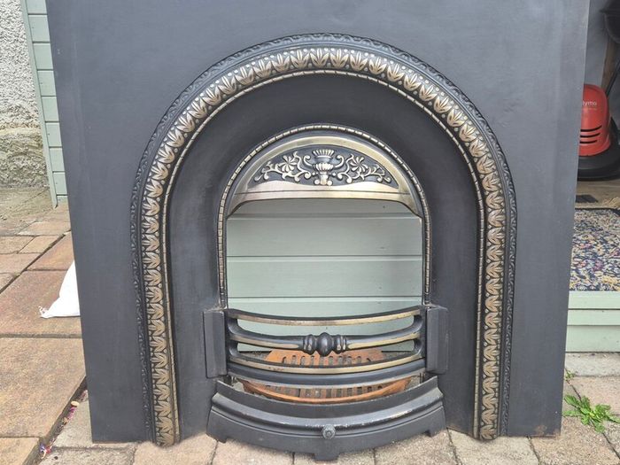 fireplace surround cast iron