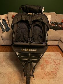 Out and about double buggy