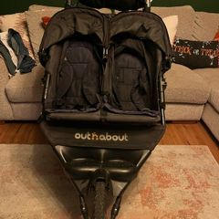 Out and about double buggy