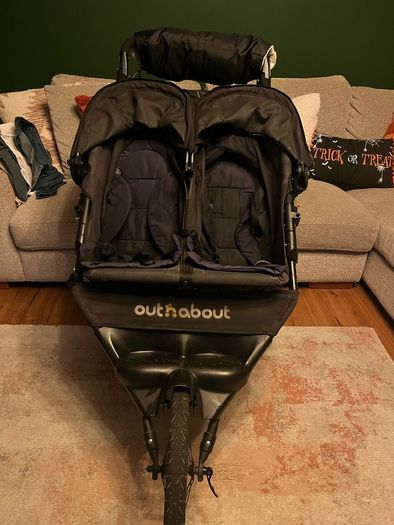Out and about double buggy