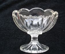 Vintage Footed Compote Glass Bowl