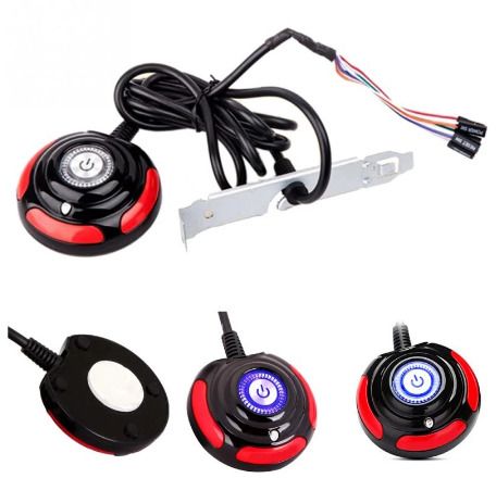 pc switch 1.6m Desktop Computer PC Case Power Supply on/off Reset HDD Push Button Switch Cables interruptor Home Office Internet accessory