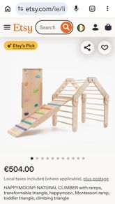 Happy Moon climbing frame with 2 ramps