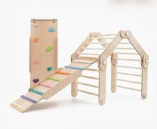 Happy Moon climbing frame with 2 ramps