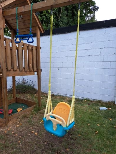 Baby swing attachment