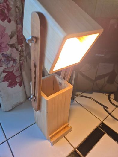 A Handmade adjustable Toby style table Lamp