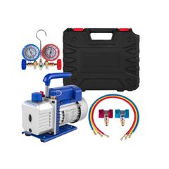 Air Conditioning Vacuum Pump 3CFM 1/4hp Refrigerator Vacuum Pump with Manifold Gauge