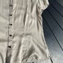Pure silk beige blouse size 14 Image 5