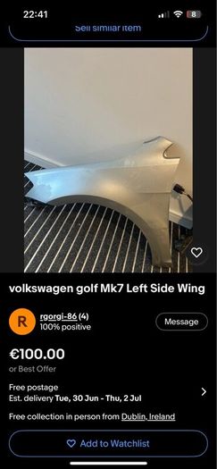 Golf MK7 Parts. Mark 6 Hood