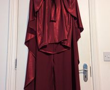 Boohoo Premium cape sleeve mini dress