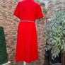 Vintage St Michael ruby red shirt dress Image 4