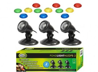 Aqua Nova NLED-PB3 3x1W LED Pond Light