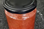 Organic White currant &amp; Organic Rhubarb Jam 220g