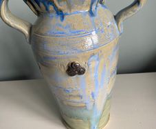 Large signed  pottery vase