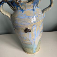 Large signed  pottery vase