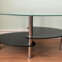 Stylish Oval Coffee Table - Perfect Condition