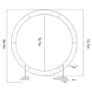 Large Iron Wedding Archway Props Backdrop Circle Balloon Arch for Ceremony Party Proposal Birthday Background Decoration 8.2ft Image 2