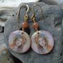 Handmade earrings,Gemstone earrings,Boho earrings,Drop earrings Image 2