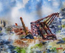 muckish mountain mine Watercolour