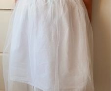 Beautiful White Lace Tulle Girls Dress | Flower Girl Party Occasion Dress 5-6 Years