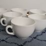 8 x Plain White Wedgwood Cups Image 3