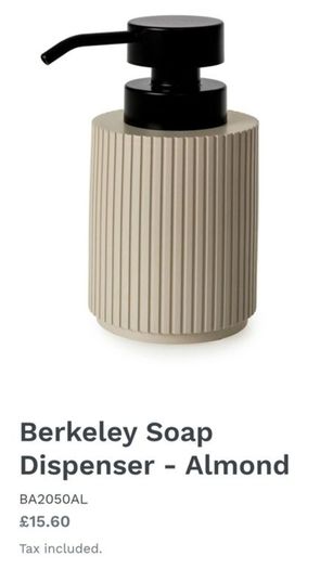 Only 2 Euro Each Picture Or 3 For Only 4 Euro!! - D.K.N.Y. & IKEA & Now Added - Bluecanyon Berkeley Soap Dispenser - Colour - Almond - Size - 9cm x 9cm x 15.2cm - RRP - 15.60 Sterling