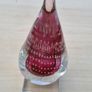 Murano transparent teardrop art glass paperweight (stopper) Image 6
