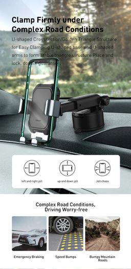 Car Phone Holder Suction Cup Adjustable Universal Holder Stand in Car GPS Mount For iPhone 13 12 Pro Xiaomi POCO