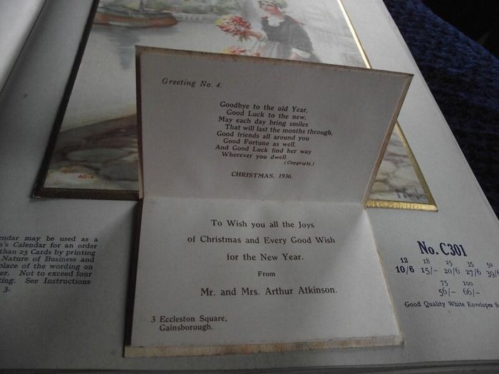 1936 Greeting card and Calendar sample book - The Royal Art Private Christmas Greeting Cards