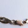 Vintage 9Ct Solid Gold 375 Flat Curb Link Chain. Bracelet 4,46g - L 7,2" Image 10