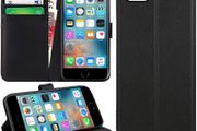 iPhone SE 2022 Case, iPhone SE 2020 Case/iPhone 7 Case/iPhone 8 Case Flip Leather Wallet Book Stand Folio Card Holder Phone Cover For iPhone SE (3rd Gen 2022) iPHONE SE 3 5G (BLACK)