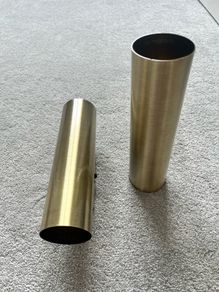 Wall Sconces Pair Brushed Brass Finish