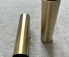 Wall Sconces Pair Brushed Brass Finish
