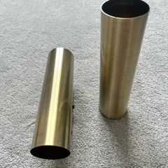 Wall Sconces Pair Brushed Brass Finish