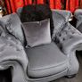 3 velvet set sofa Image 5