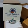 18ct white gold diamond and emerald dress ring Image 5