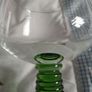 Vintage Wine Glass - Green Beehive Stem Image 4