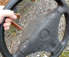 Saab 900 steering wheel