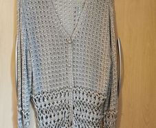 Claire Kennedy Connemara Collection hand kintted cardigan UK 12