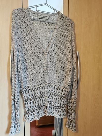 Claire Kennedy Connemara Collection hand kintted cardigan UK 12