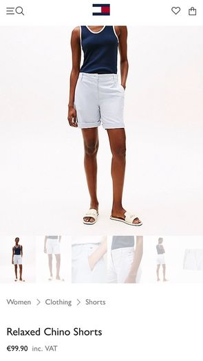 Tommy Hilfiger shorts relax pink chino shorts size Mo