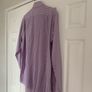 M&S Tailoring Purple & White Stripe Long Sleeve Shirt Image 10
